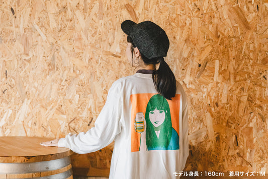 ASOBIの女の子 Tシャツ 長袖(DJ MAO F.&osagodardコラボ)