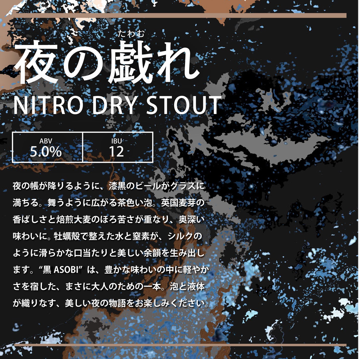 「夜の戯れ NITRO DRY STOUT」
